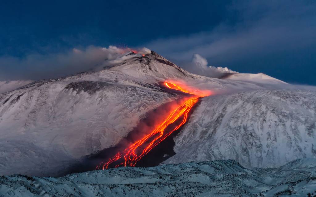 Etna innevato