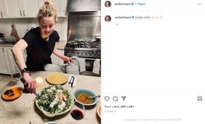 Screenshot Instagram Amber Heard