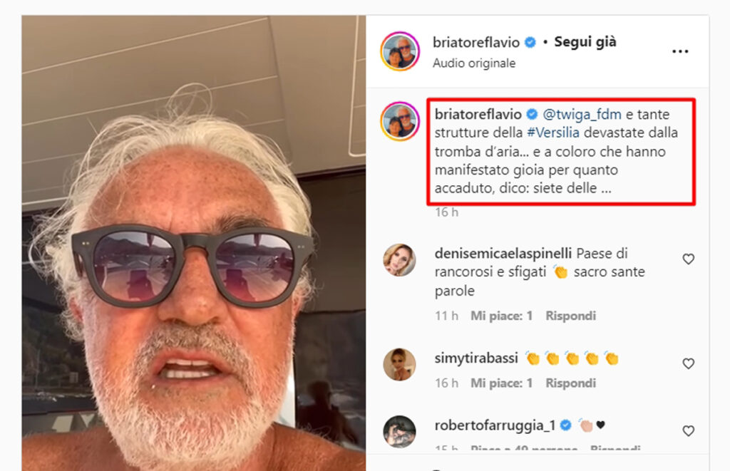 Flavio Briatore furioso dopo il disastro al Twinga Siete un Paese di sfigati screen