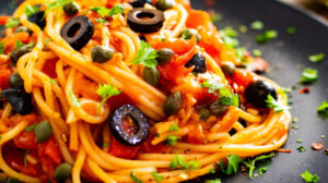 linguine olive e capperi