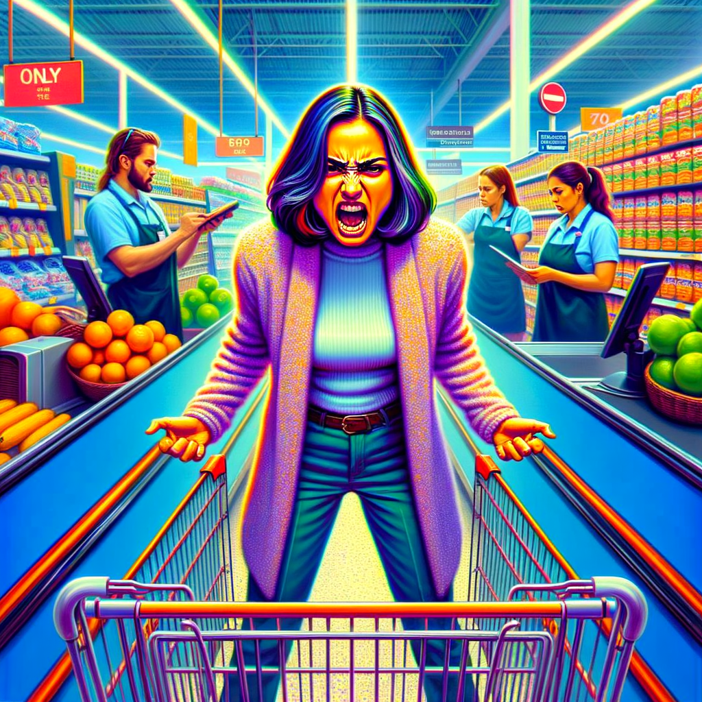 La vendetta di una donna al supermercato: 