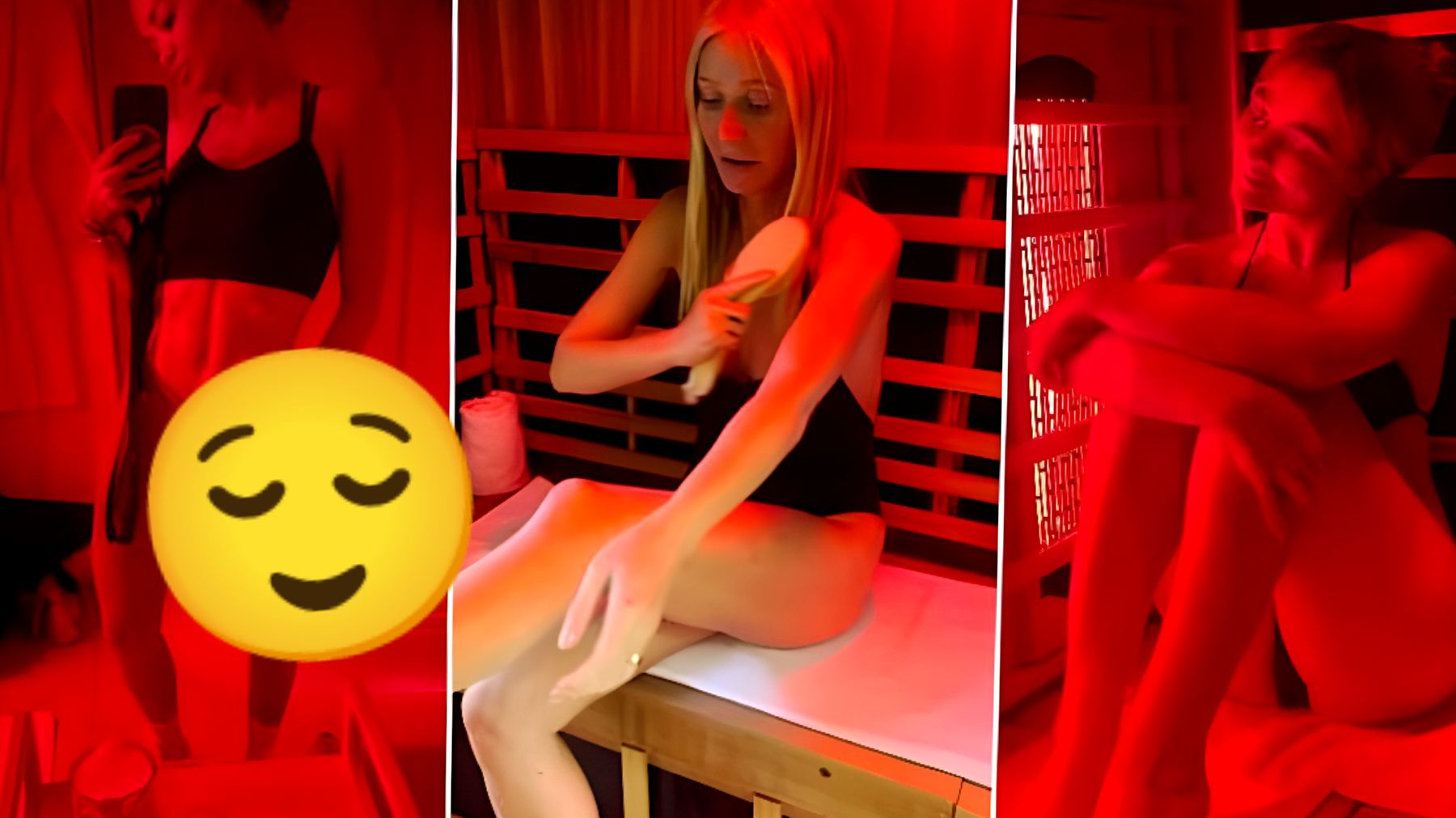 Gwyneth Paltrow e Sabrina Carpenter colte in un momento di puro relax: la sauna infrarossa è il loro nuovo segreto?
