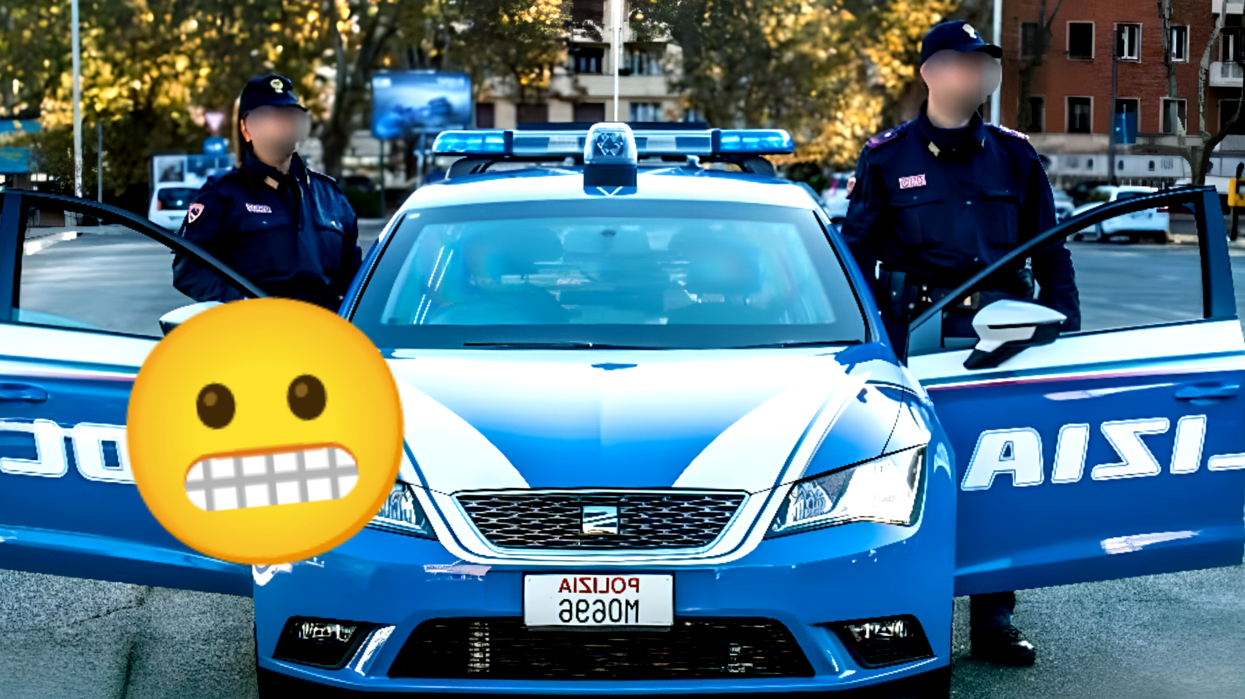 Professoressa perde il controllo: a Monza calci devastanti contro le auto della polizia, è finita in arresto