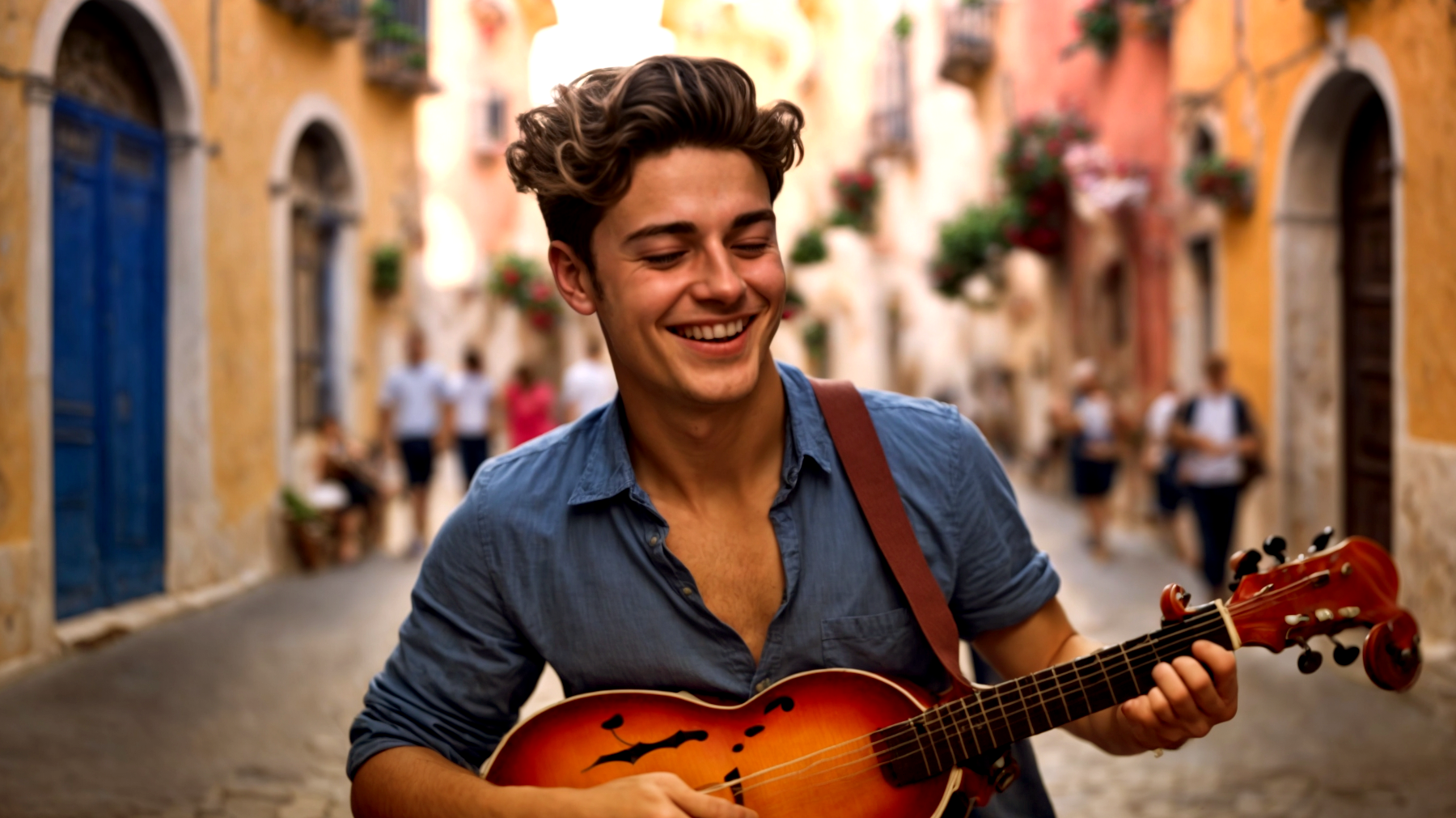 Ragazzo vicoli Napoli"