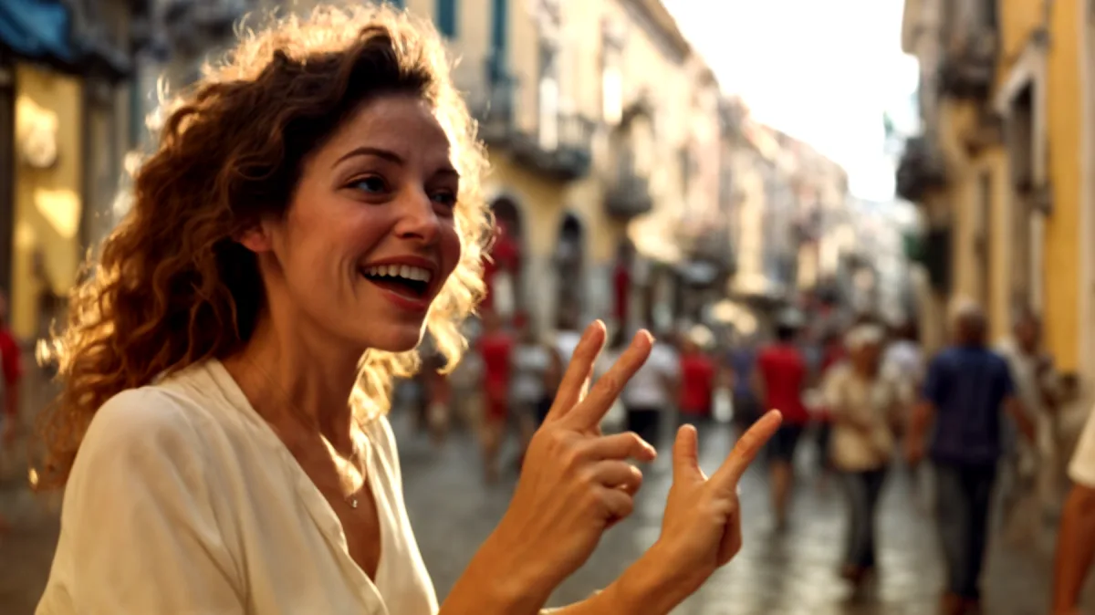 gesti napoletani pizza ironia"