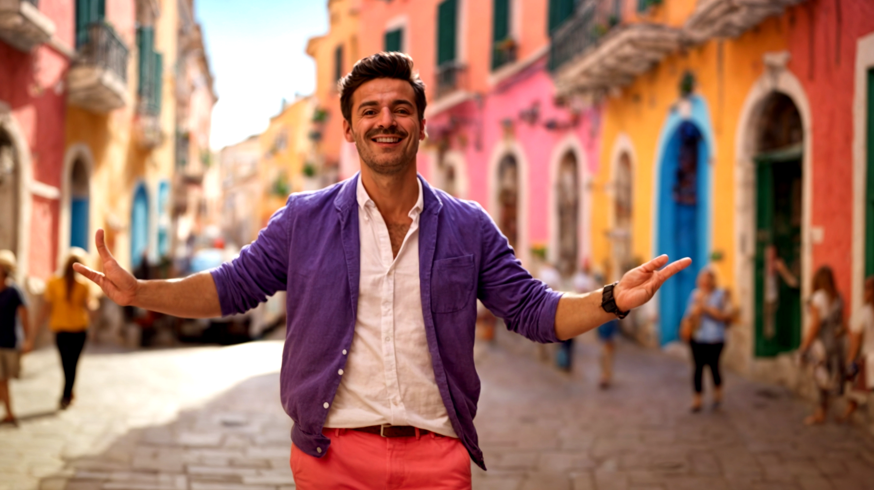 pizzaiolo simboli del linguaggio napoletano vista di Napoli"